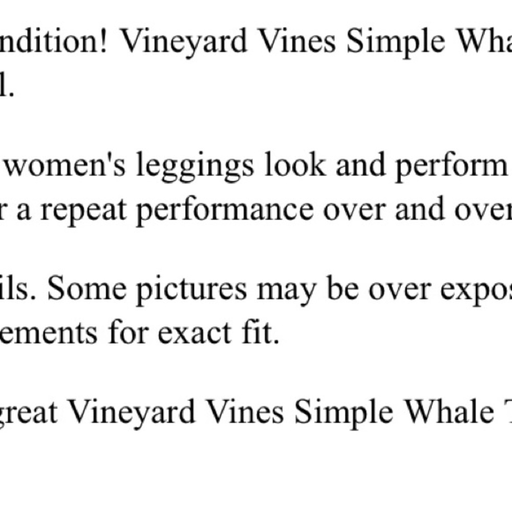 Vineyard Vines Performance Whale Dot Leggings Black‎ Gray Athletic Capri Size S - Picture 7 of 7